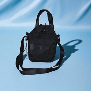 ALO Yoga Black Mesh Crossbody Bag